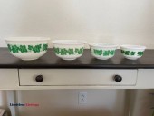 Vintage Green Ivy Bowl Set - (Longmont)