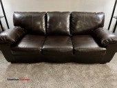Leather sleeper sofa and chair (Tucson)