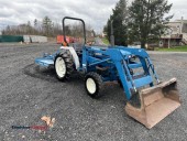 Ford 1715 Four Wheel Drive Diesel Loader Tractor with Bush Hog