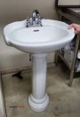 Pedestal sink with faucet - (Roseburg)