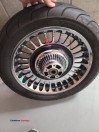 Chrome and black contrast Harley touring wheel - (Easton)