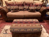 Couch, two chairs, ottoman - (Village 7)