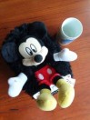 DISNEY Mickey Mouse toy/toothpick holder or vase with castle - (Lomas/Tramway)