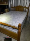 Queen Bed with Beautiful Oak Frame / Local Delivery $25 extra - (Eugene)