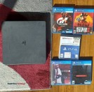 PS4, Contoller, and 5 Games - (binghamton, NY)