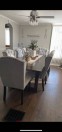 9foot dining table +8 chairs