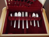 Gorham 1930 Silverplate Remembrance 35 piece set in original case - (Spotsylvania)