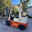 4000lb Nissan Warehouse Cushion Tire Forklift with Low Hours - (Las Cruces)