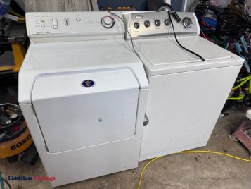 Maytag gas dryer and whirlpool washer - (Brownsburg)