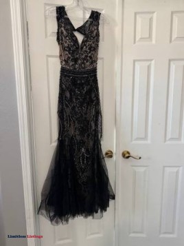 WEDDING/ PROM DRESS BLACK - (indio)