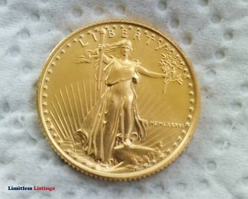 One 1986 Quarter Ounce Gold Eagle coin - (Fort Smith)