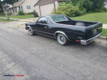 STOLEN : 1979 Chevy El Camino Shiny Black w/Red Interior Whitewalls 