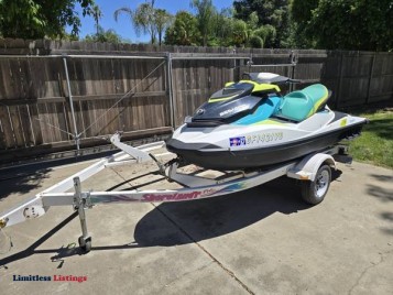2018 SEADOO GTI 90 HO JET SKI W/DOUBLE TRAILER - (Chico)