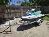 2018 SEADOO GTI 90 HO JET SKI W/DOUBLE TRAILER - (Chico)