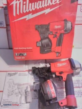 NewOpenBox- Milwaukee 7220-20 Coil Roofing Nailer with User Manual