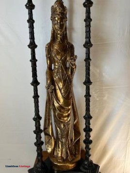 Antique Gilded Buddha Floor / Table Lamp RARE - (Knoxville)